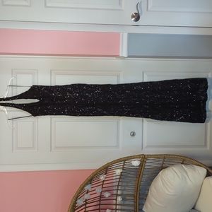 Black Sequins Formal Gown-Homecoming/Prom